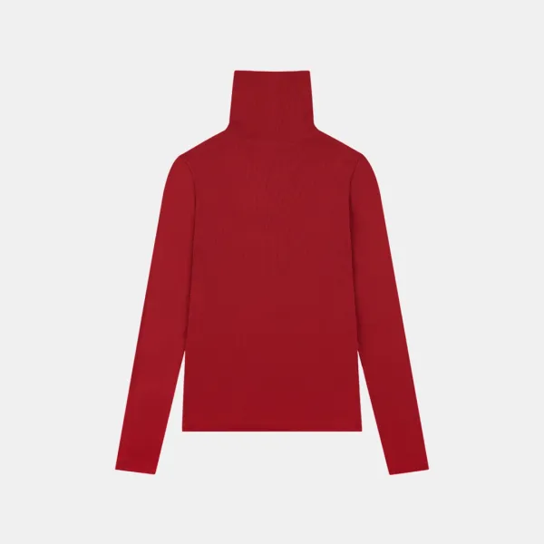 SITP5238 울 블렌드 베이직 터틀넥 탑_Red