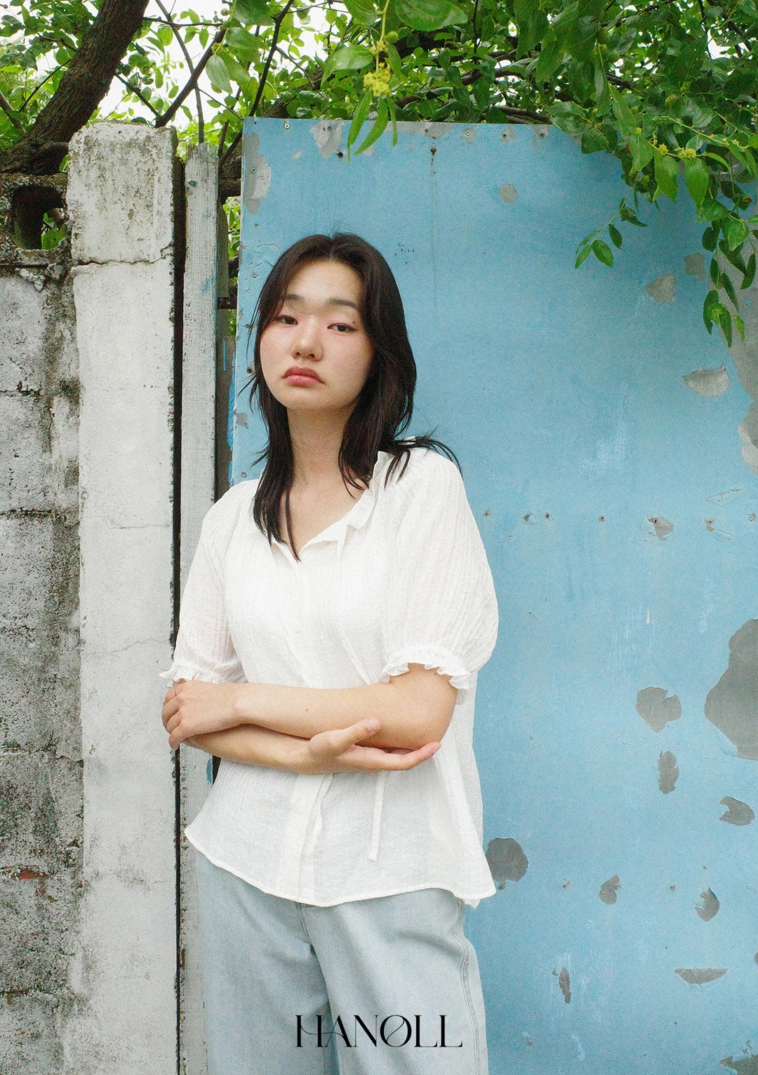 한올 Frill blouse (White) 상품 이미지 2