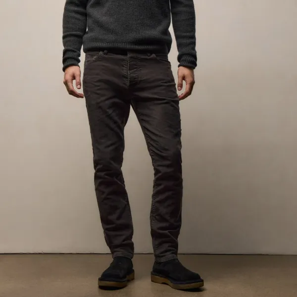 Cotton Moleskin 5 Pocket Pant - Magma Pigment
