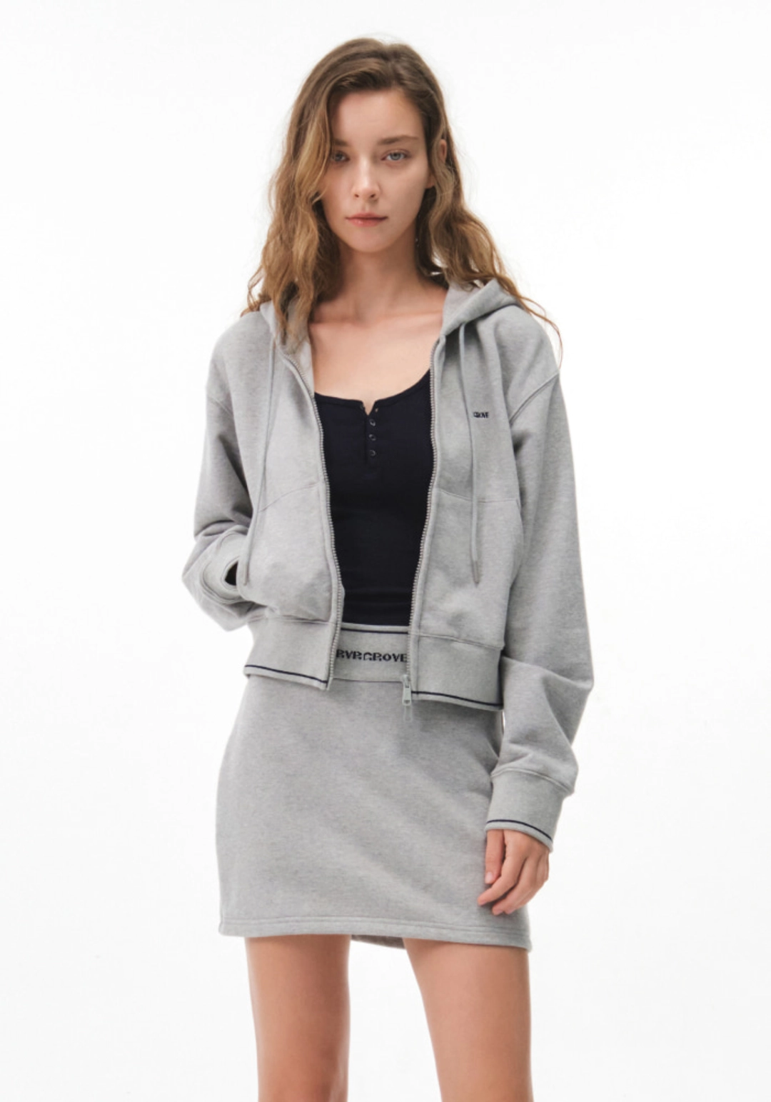 그로브 BETTE CROP HOOD ZIP-UP 상품 이미지 2