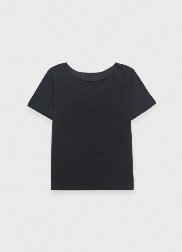 [16th/2주이상소요] Vintage pigment off-shoulder tee - charcoal