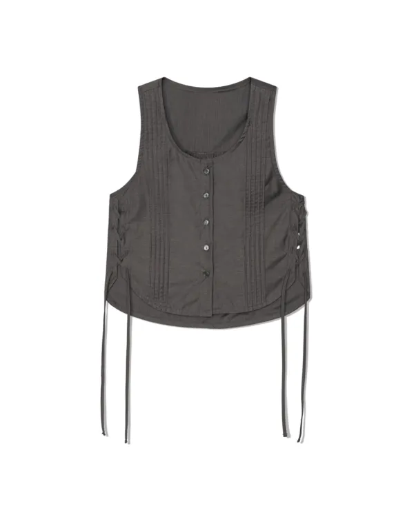 PINTUCK VEST (2color)