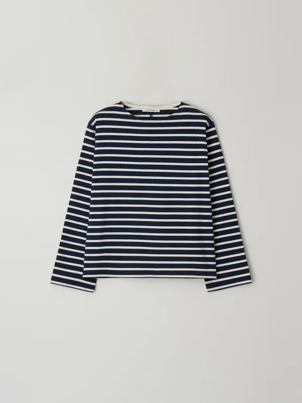 [2nd] Dean stripe tee_navy stripe