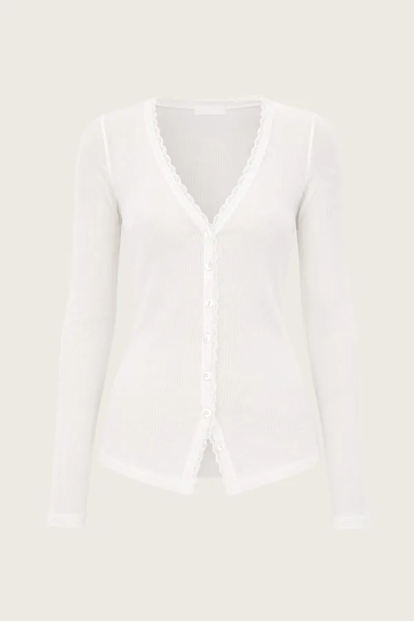 [Wonniehouse X kleesier] Frappé Cardigan, Ivory