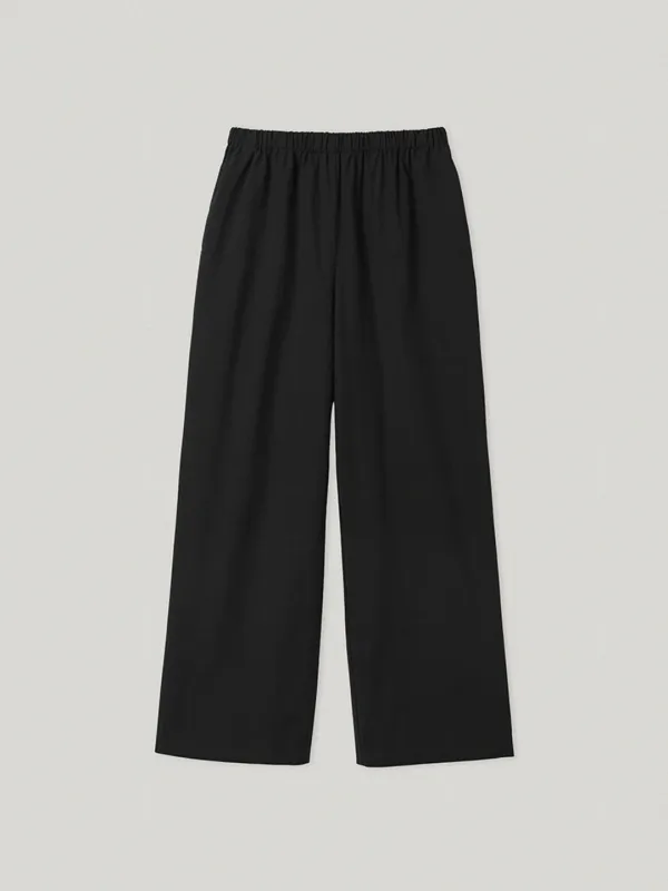 Teacup Cotton Pants Black