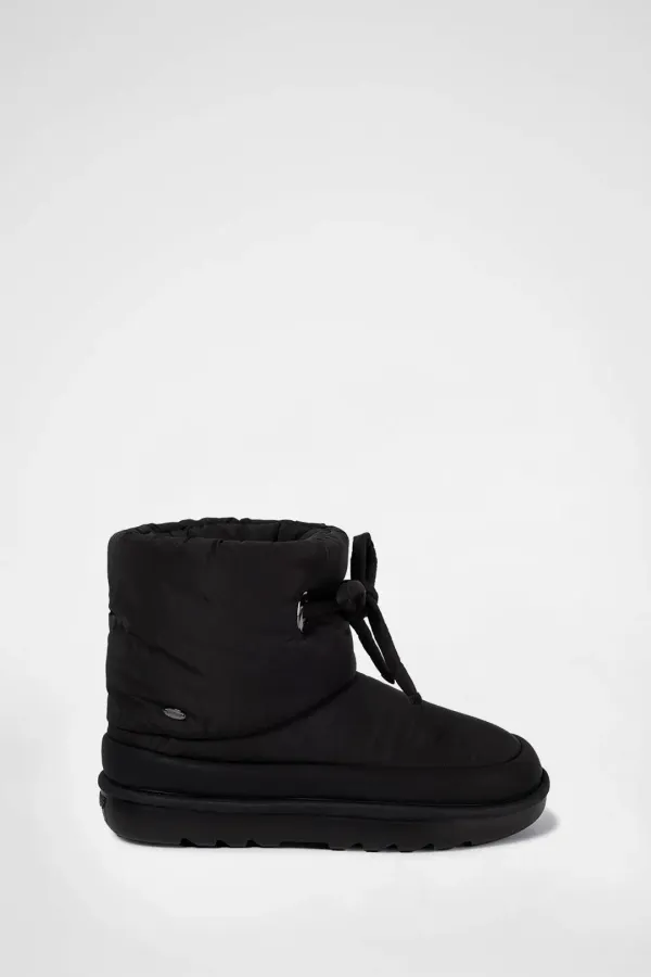 RIBBON PADDING BOOTS / BLACK
