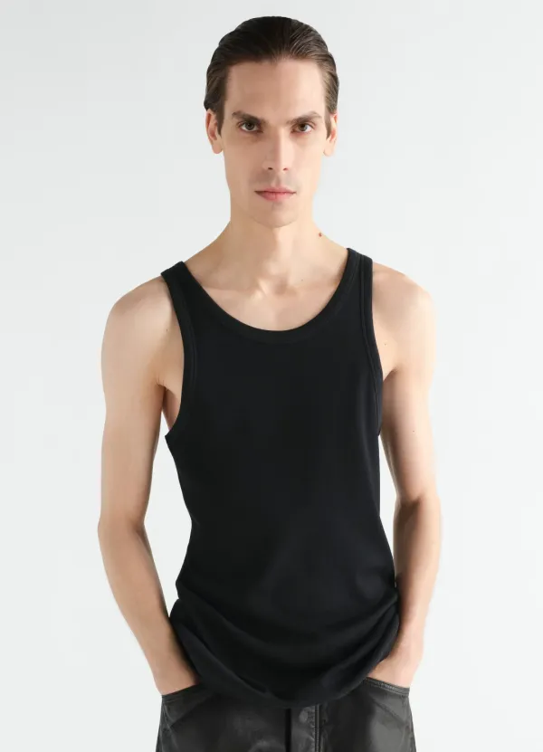 TANK TOP IN RIBBED JERSEY