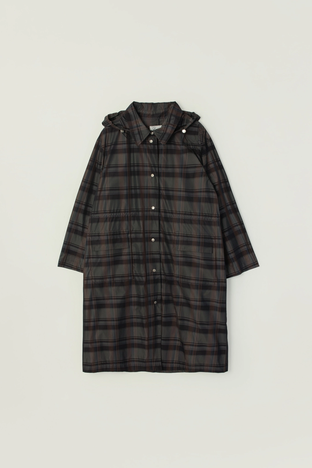 세이지먼트 MASS HOOD TRENCH COAT_CHECK 상품 이미지 1