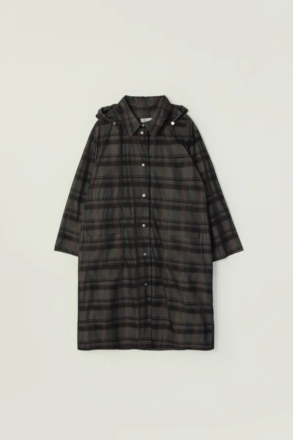 MASS HOOD TRENCH COAT_CHECK