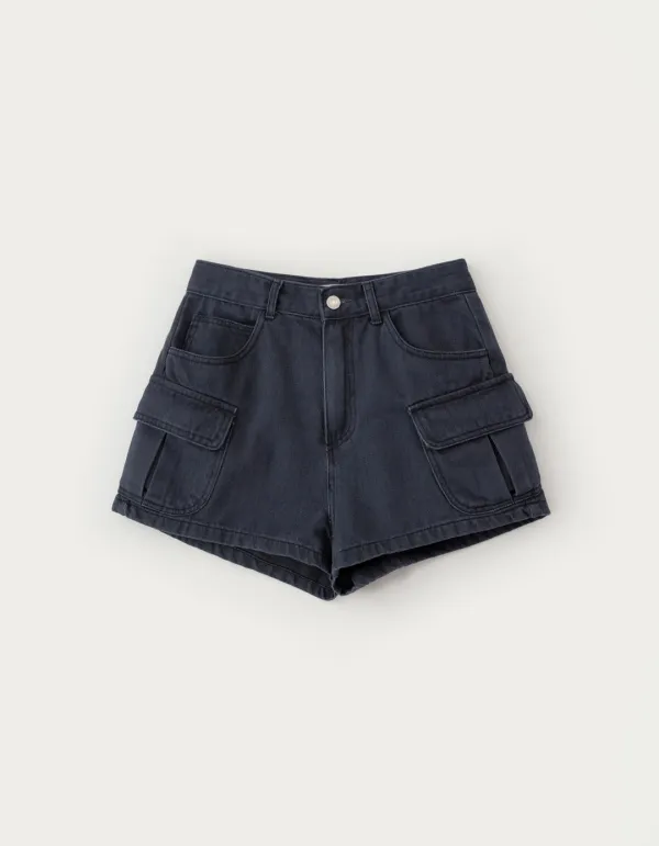 [Release] Bask Washed Cargo Shorts - Navy