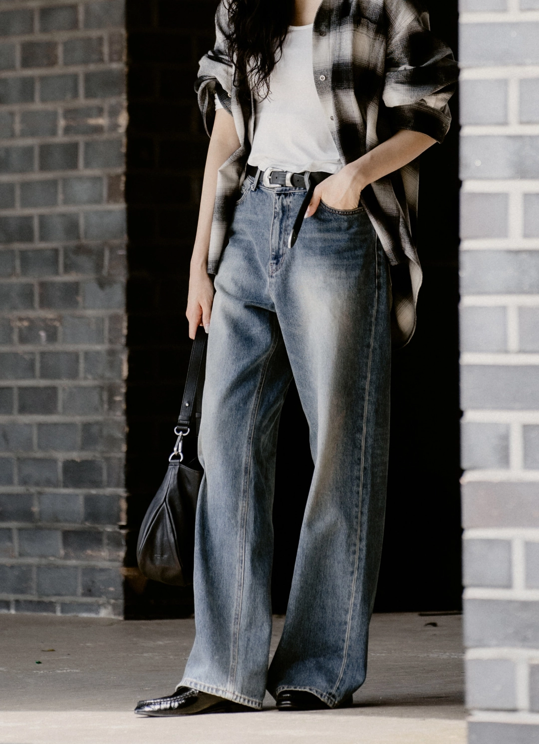 스앨더 21657_Washed Indigo Loose-Fit Jeans 상품 이미지 2