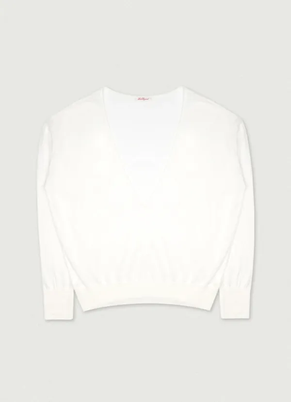 2nd/ Mist V-neck Knit [ivory]
