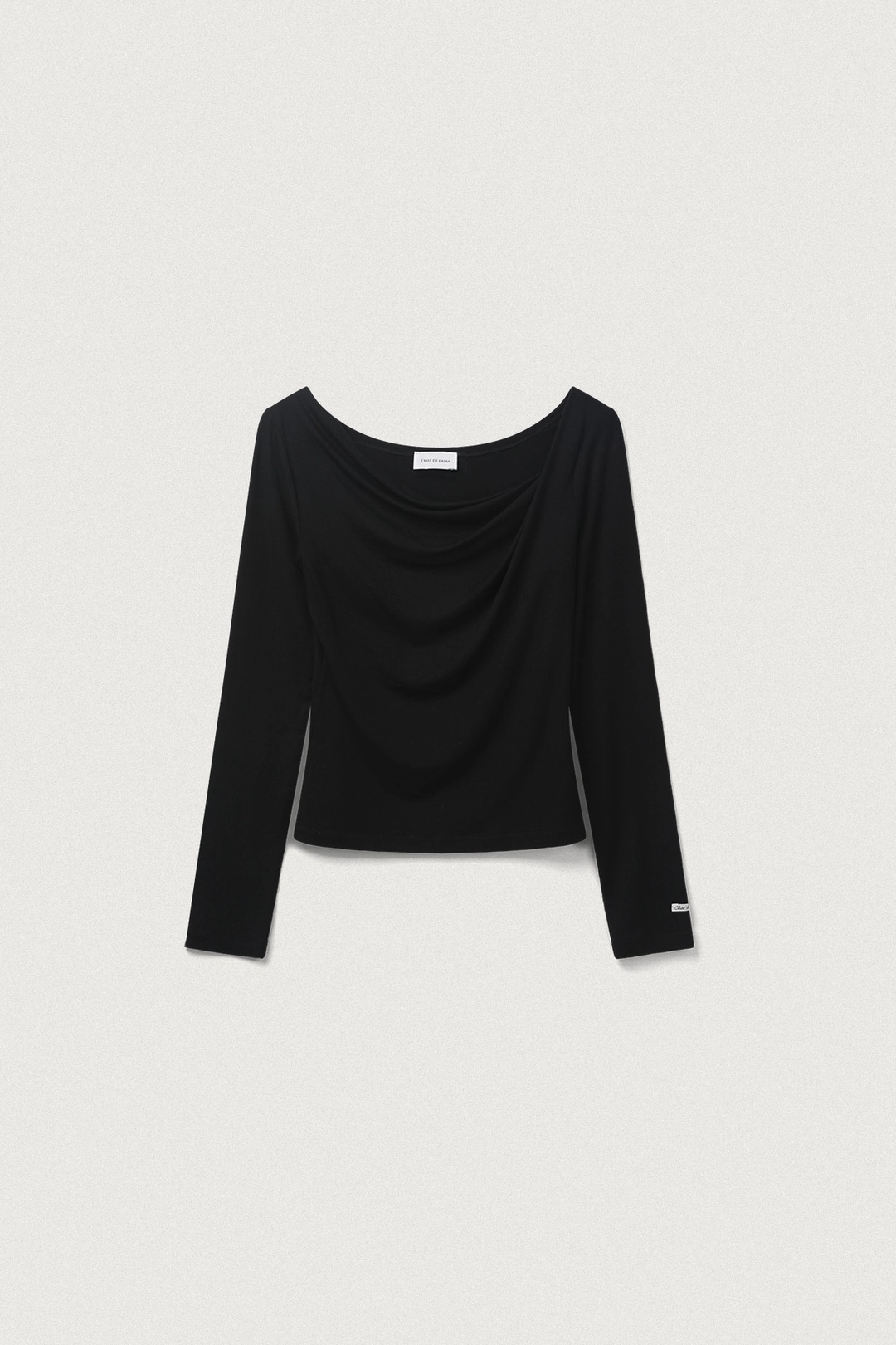 샤드라마 FLUID DRAPE T-SHIRT [BLACK] 상품 이미지 1
