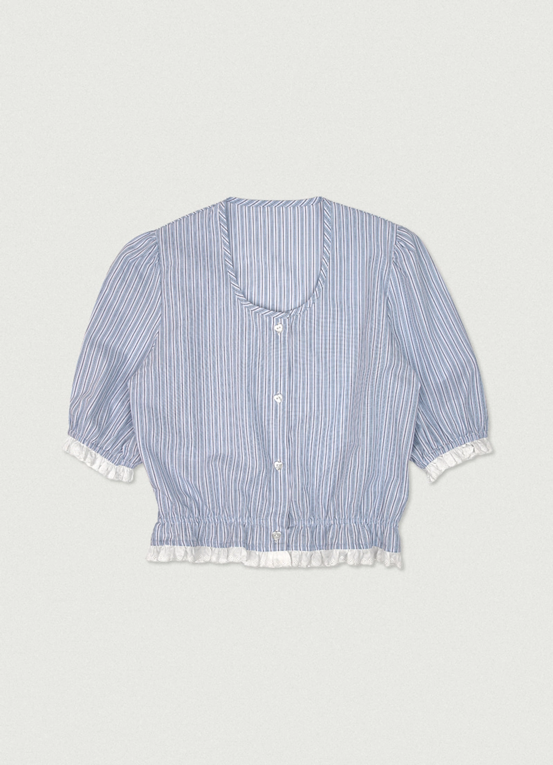 Adorable Stripe Blouse [powder blue]