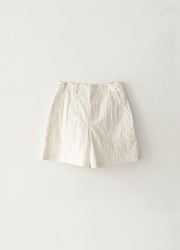 [Sale] Out Pocket Half Shorts - White