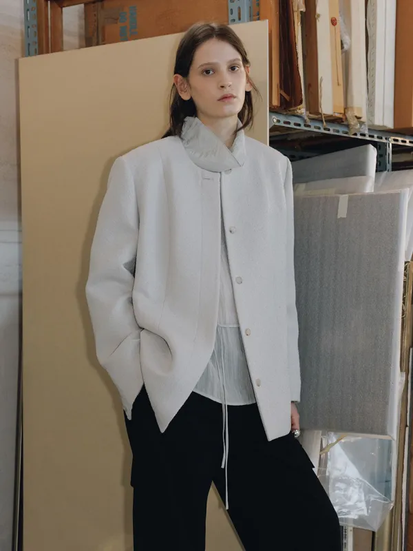 Minimal Boucle Texture Jacket SW6SJ624-11