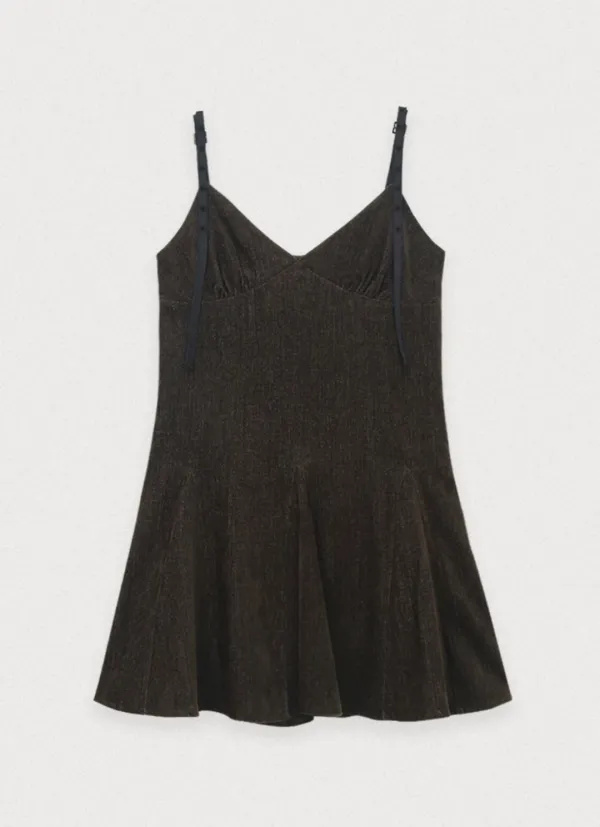Auden belted dress - brown