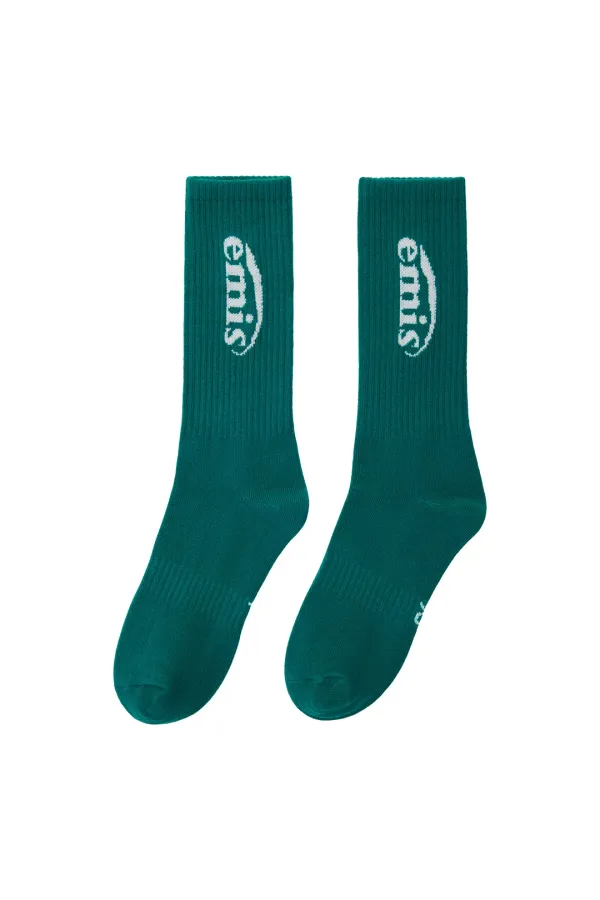NEW LOGO JACQUARD SOCKS-GREEN