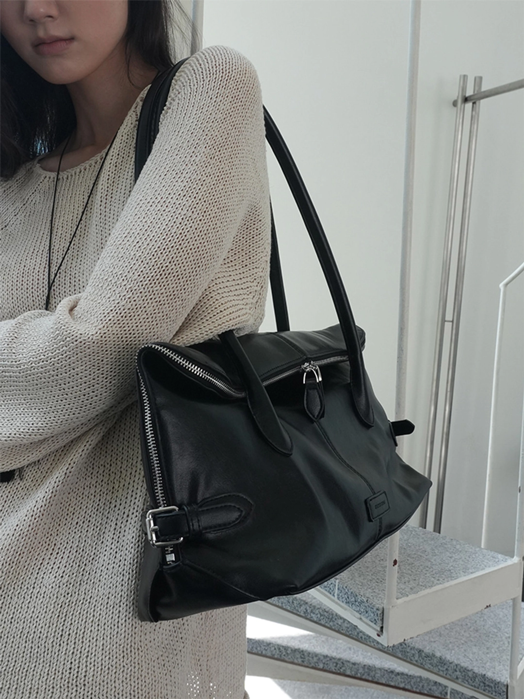 데누 Marmeldi Bag [Black] - Belt 상품 이미지 3
