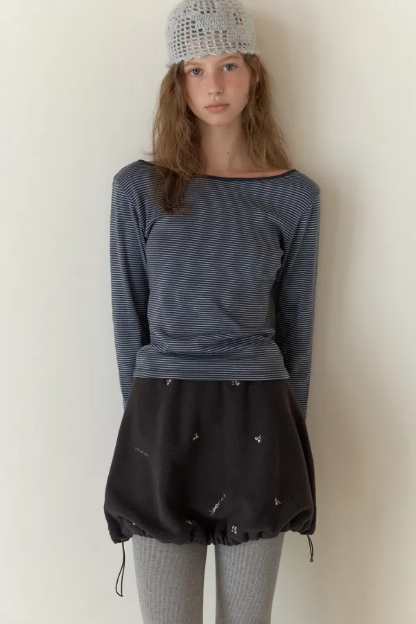 Stripy Tee (Navy)