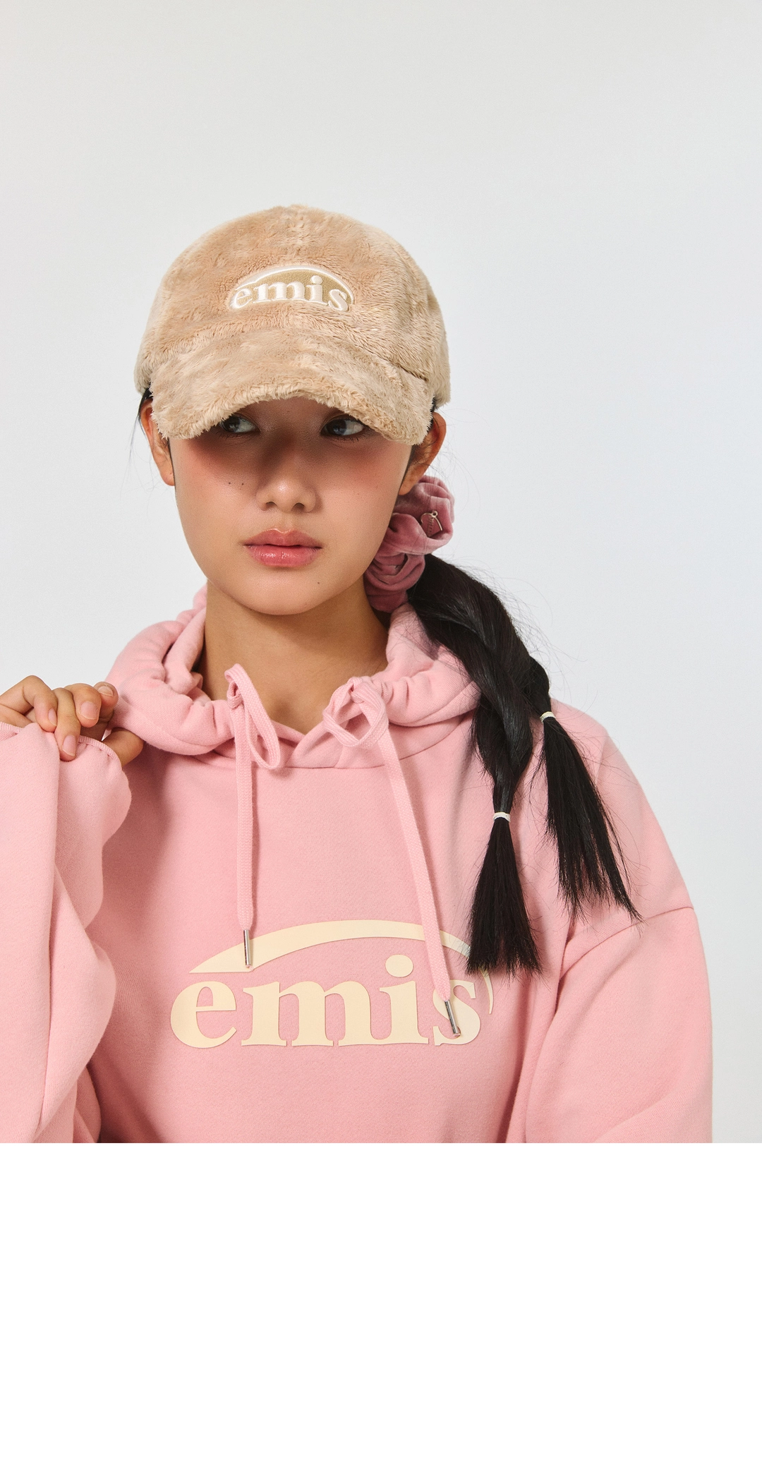 이미스 LOGO HOODIE-PINK 상품 이미지 2