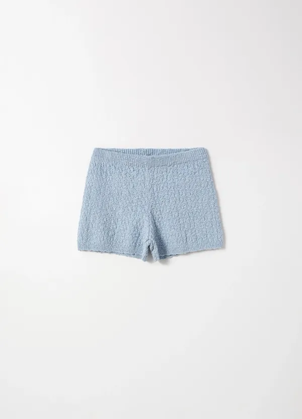 Courtney Knit Shorts(Sky Blue)