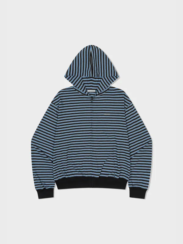 Lc Striped Zip-Up Hoodie_Black Stripe