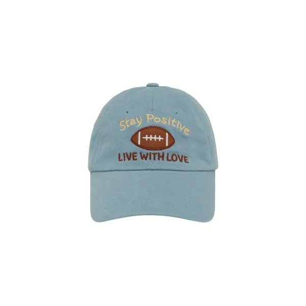 Football Patch Ball Cap (mist blue)
