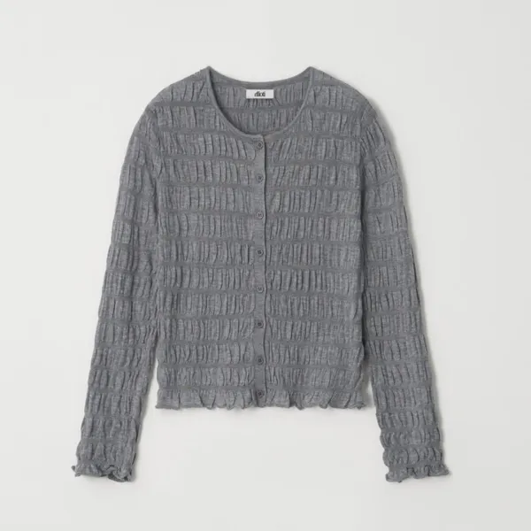 Nella Shirring Knit Cardigan_3Color