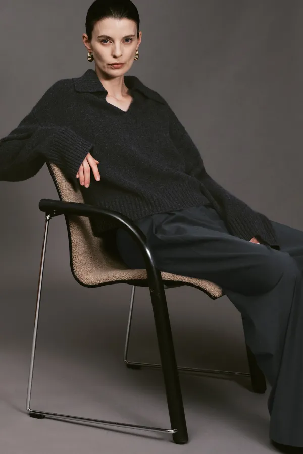 Vaerin Wool Cashmere Collar Knit