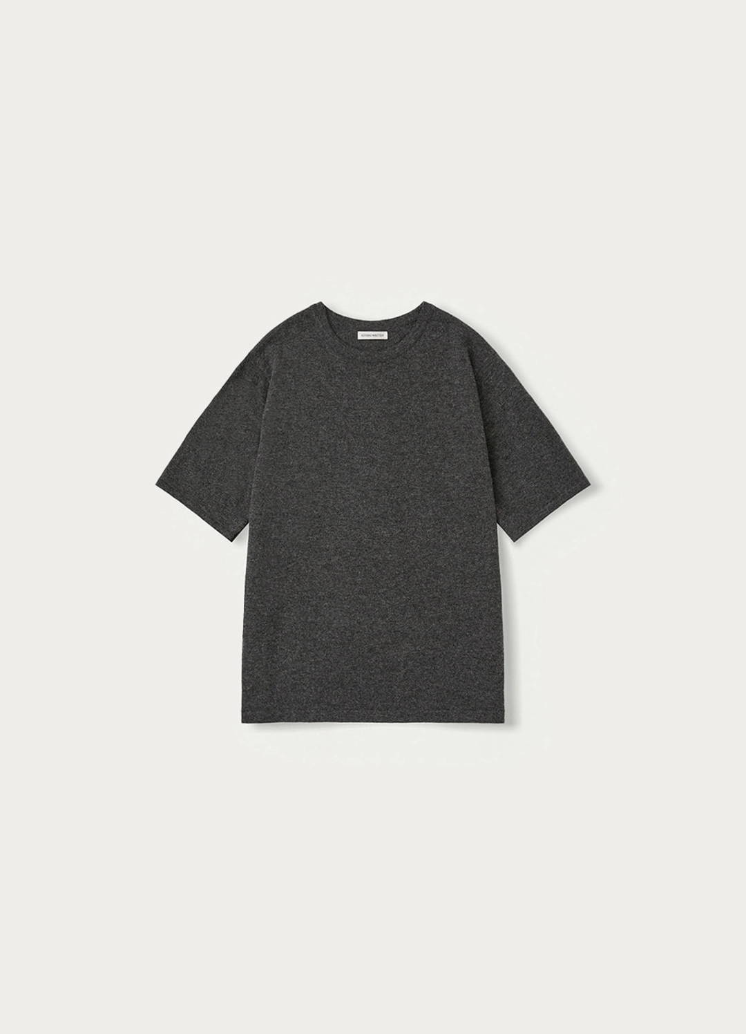 낫띵리튼 Short wool sleeve knit (Pencil gray) 상품 이미지 1