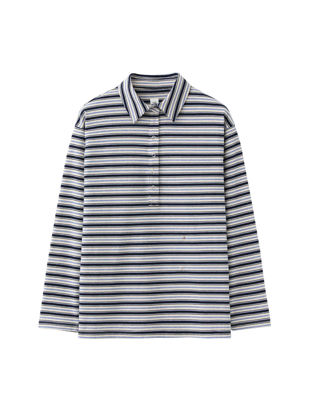 포에브 Striped Button Collar Shirt [3 color] 상품 이미지 3