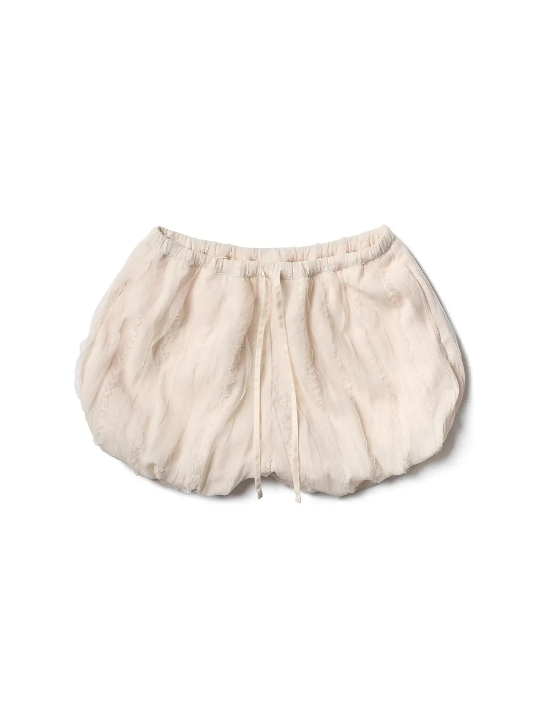 포에브 Textured Balloon Shorts - Cream 상품 이미지 1