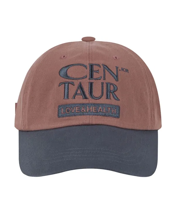 CENTAUR BIG LOGO TWO-TONE BALL CAP_BROWN
