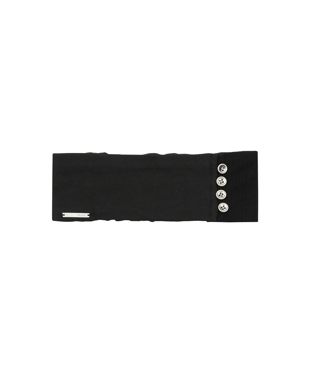 미세키서울 [Exclusive] Sheer button hairband BLACK 상품 이미지 1