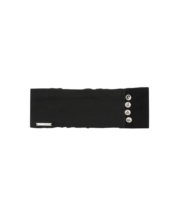 [Exclusive] Sheer button hairband BLACK