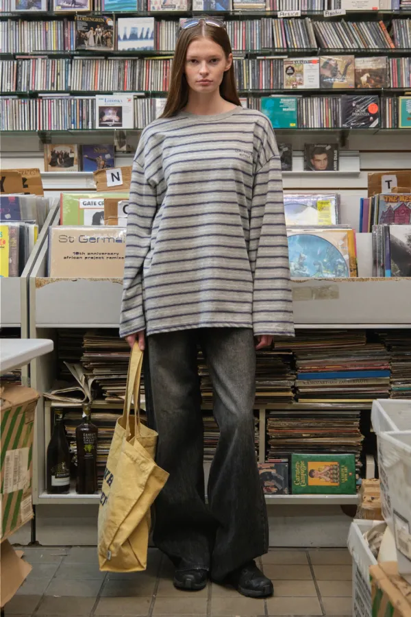 [Release] Timber Stripe Long Top - Grey