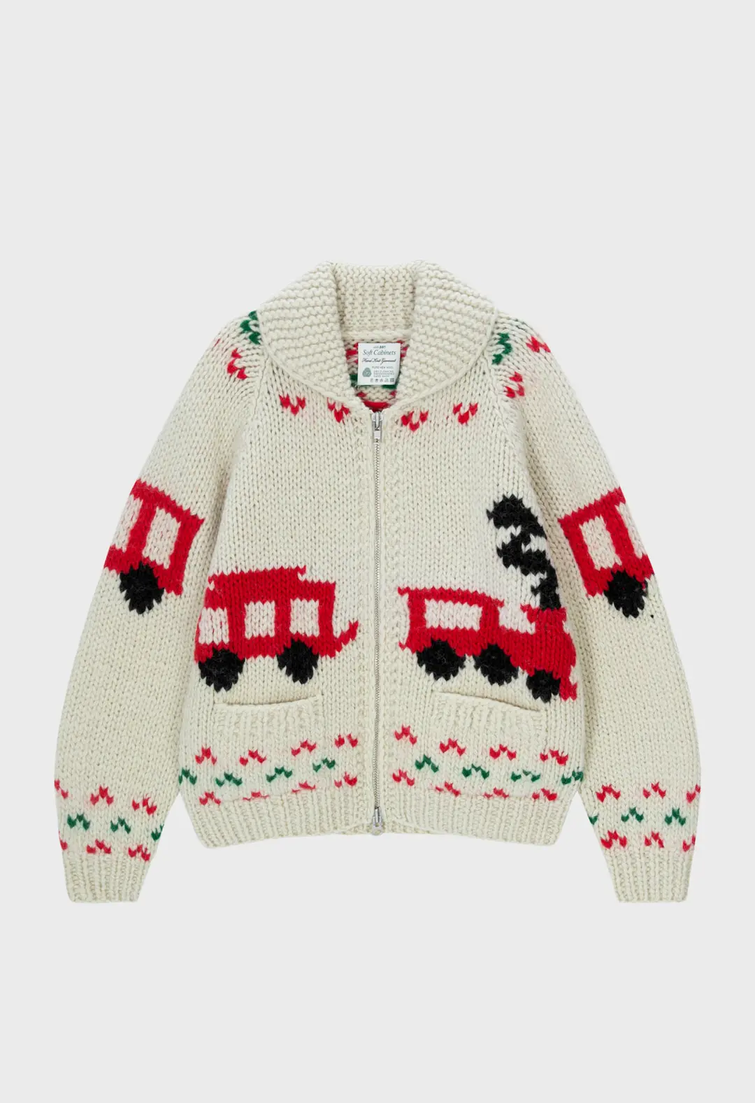 Train Cowichan Cardigan Ivory