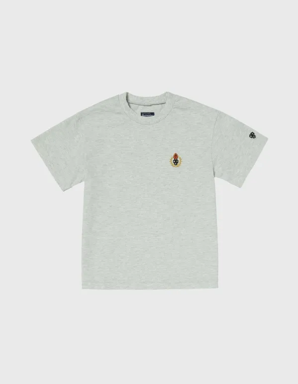 CHILDREN 20S COMPACT YARN T-SHIRT / M.Grey(3%)