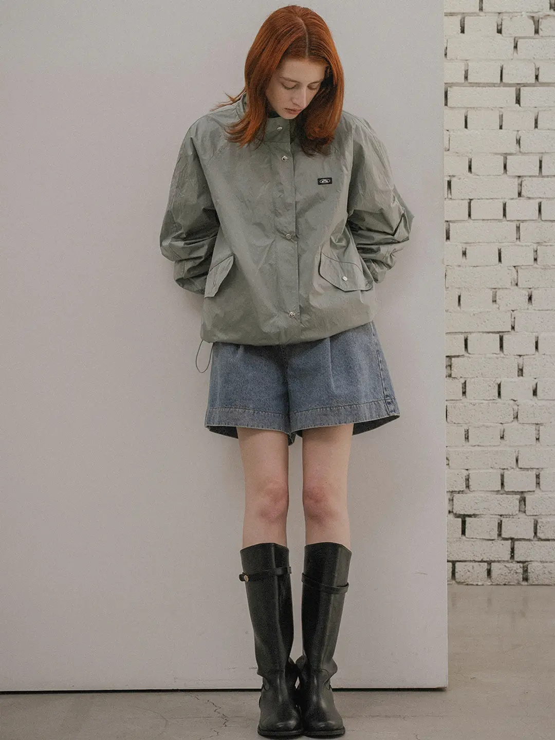 노운베러 A-line raglan high neck jumper_Mint 상품 이미지 2