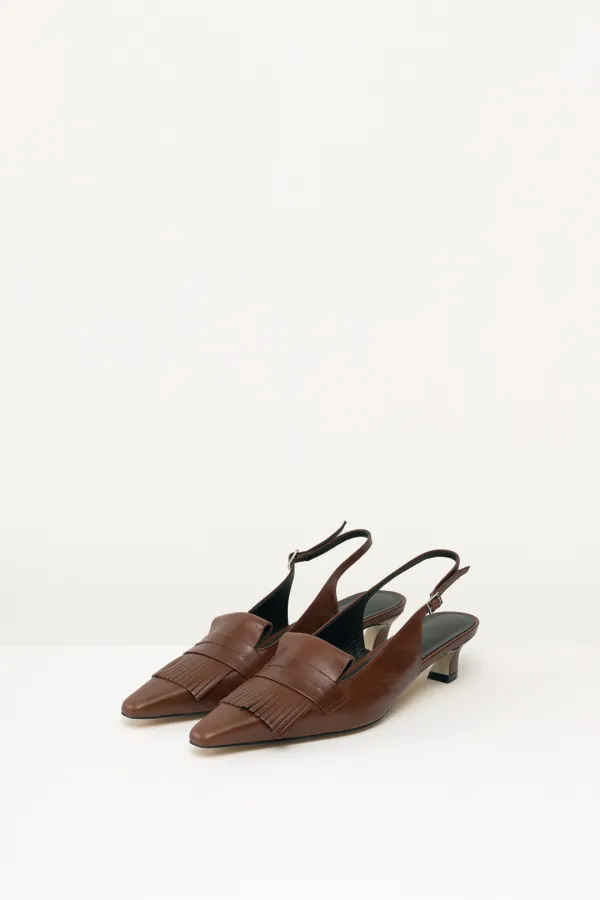 Mali Tassel Slingback brown