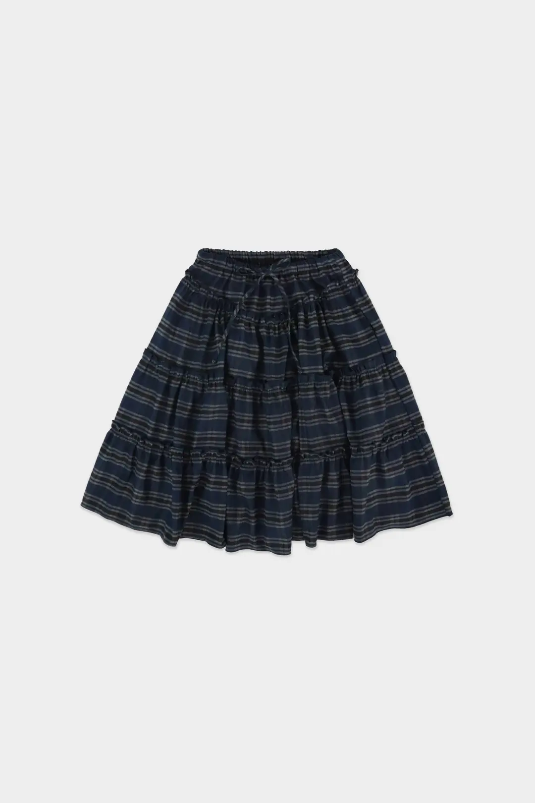 위드아웃썸머 Witty frill skirt_check blue 상품 이미지 3