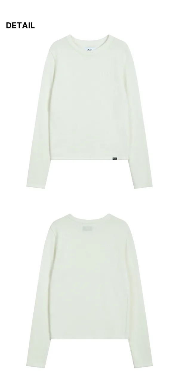 (W) CLASSIC KNIT PULLOVER-IVORY
