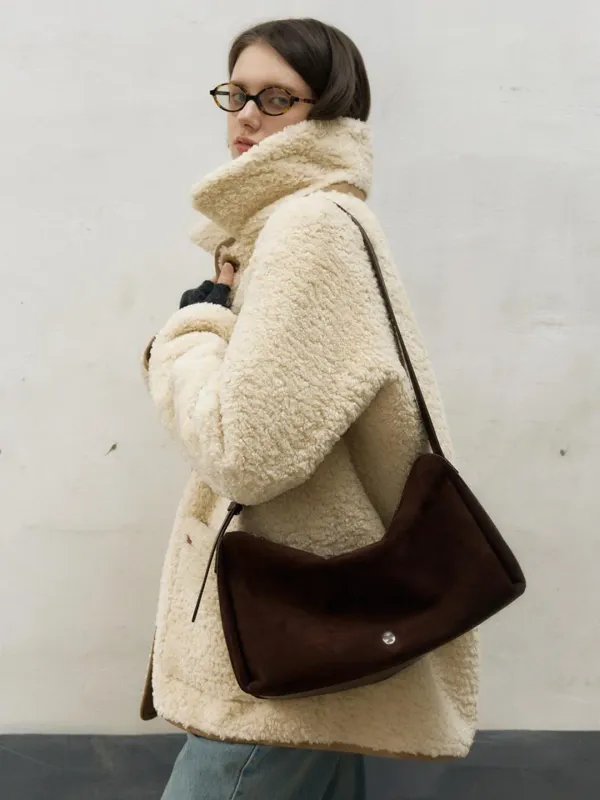 Soft Shoulder Suede Brown