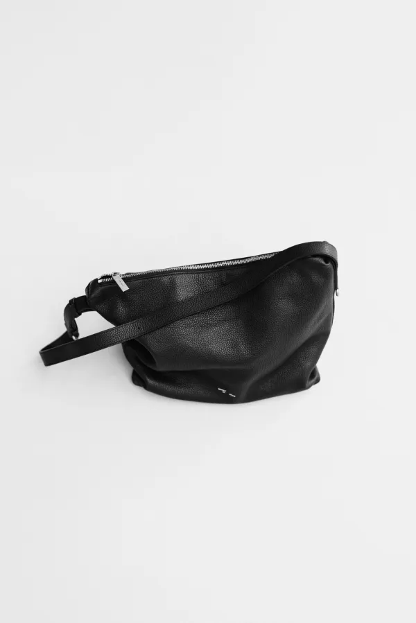 33734_Raw Shrunken Leather Shoulder Bag