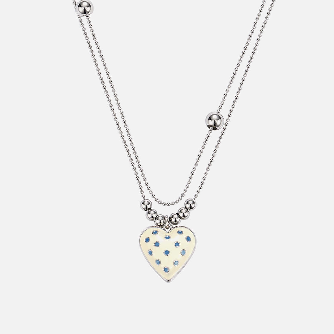엔프프 dot heart necklace-ivory 상품 이미지 2