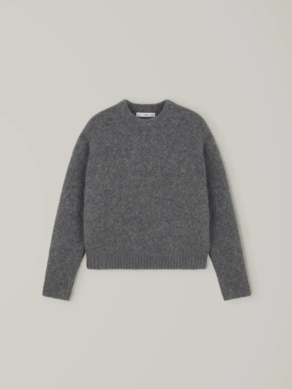 Hairy Alpaca Knit - Charcoal