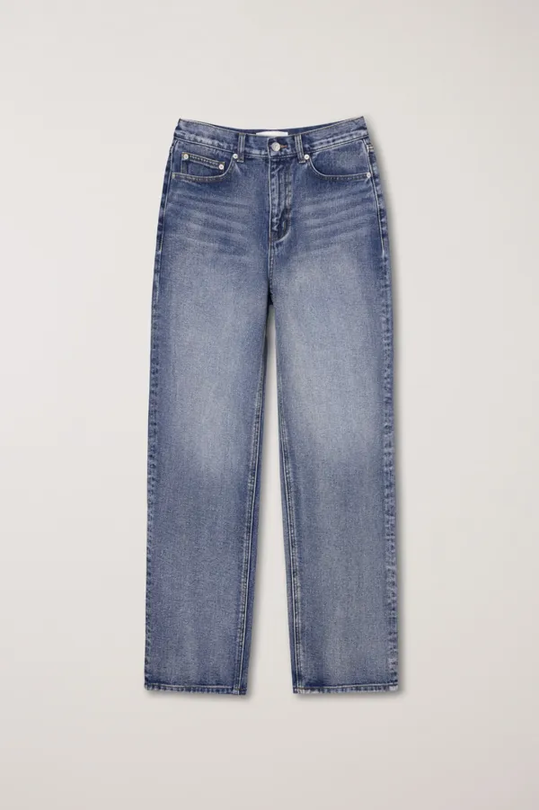 90S WIDE LEG JEANS BRUSHED BLUE_UDPA5C206B3