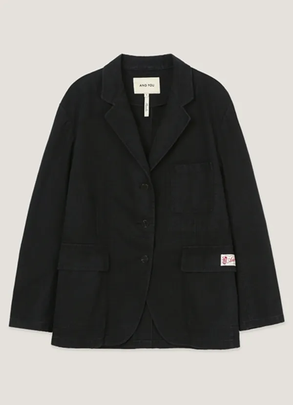 브랜든 바이오 워싱 워크 자켓 (Washed black)