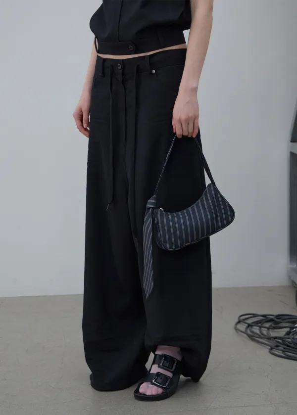 TIE-STRAP MINI BAG (DARK NAVY)